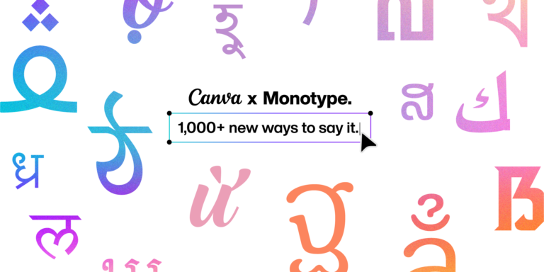 کانوا بیش از 1000 فونت جدید Monotype را برای طراحان جهانی اضافه کرد
